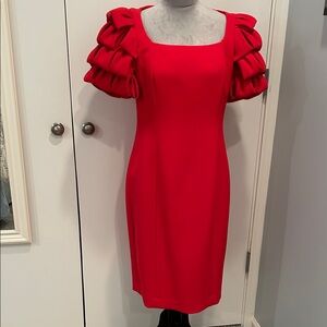 Badgley Mishka Red Party Dress 12